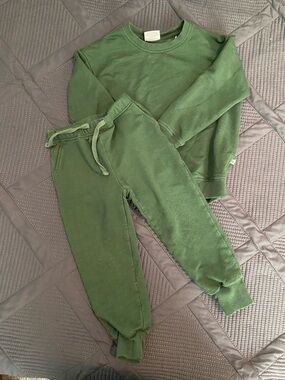 Bums and Roses’Ever So Green’ Bamboo Relaxed Fit Jogger Set